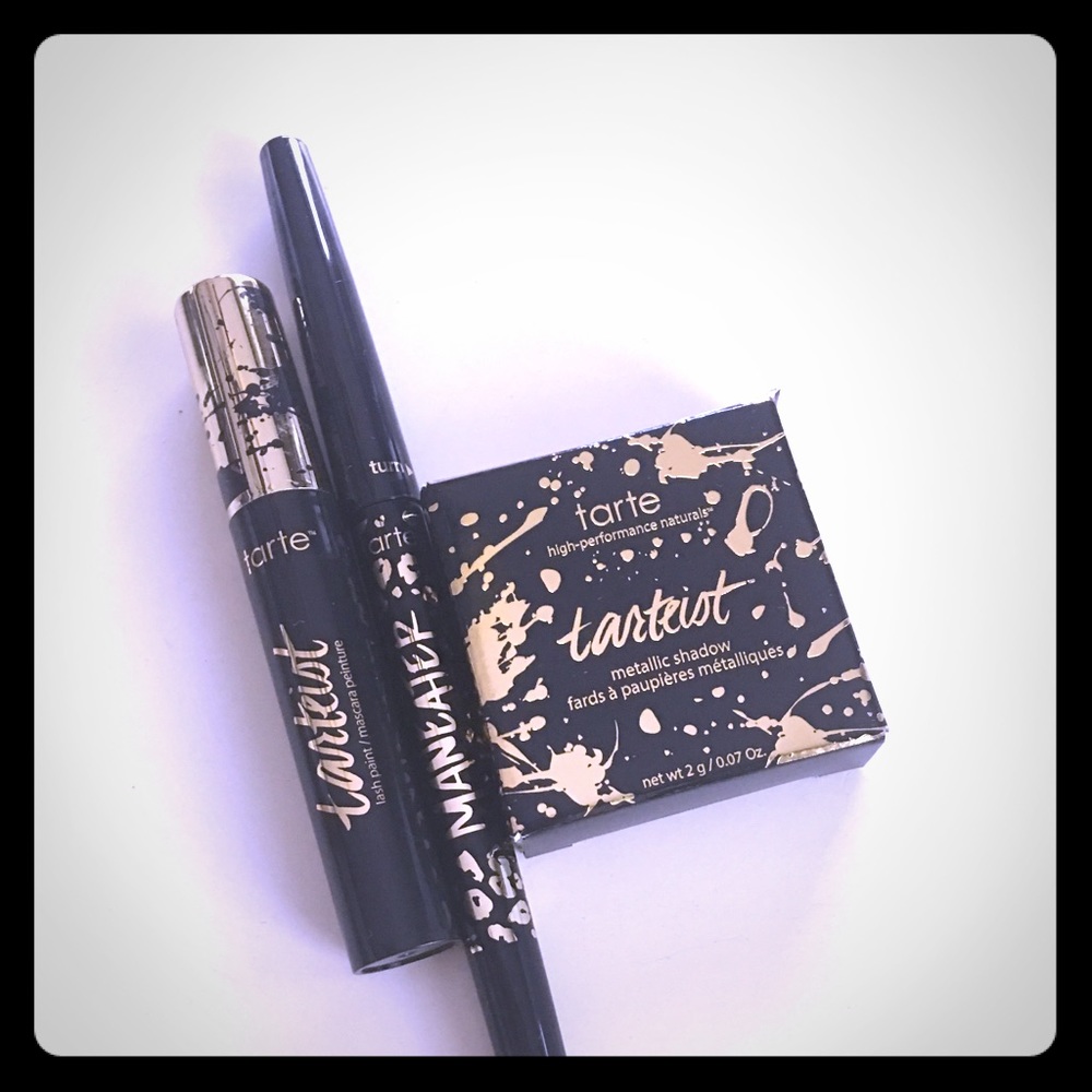 Tarte Eyeshadow. Lash paint and eyeliner